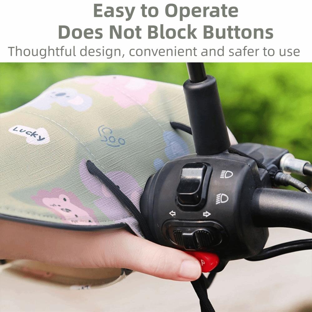 Sun Protection Electric Vehicle Grip Muffs Breathable Bike Grip Mittens Motorcycle Riding