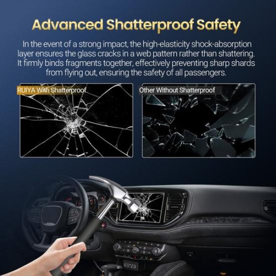 RUIYA Car Touchscreen Protector Tempered Glass 10.1" For 2021-2026 Dodge Durango