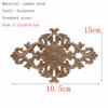 1Pc Unique Natural Floral Wood Carved Wooden Figurines Crafts Corner Appliques Frame Wall Door Furniture Woodcarving Decorative