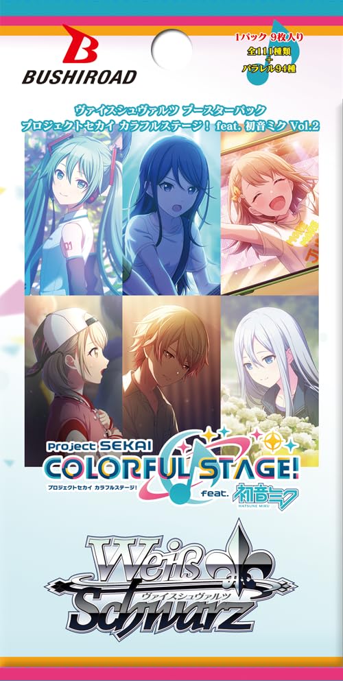 Weiss Schwarz Booster Pack Project Sekai Colorful Hatsune Miku BOX Stage! подвиг. Том 2