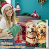 Рождественский Адвент-календарь для Собаки 24 Дня Акриловые Подвесные Украшения Праздничные Тематические Подвески Обратный Отсчет Украшения