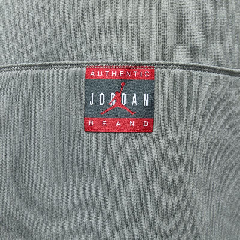 Jordan Толстовка с капюшоном Brooklyn Fleece Logo Print, мужские толстовки с капюшоном, сланцево-серого цвета, фитнес-красного цвета HV5046-029