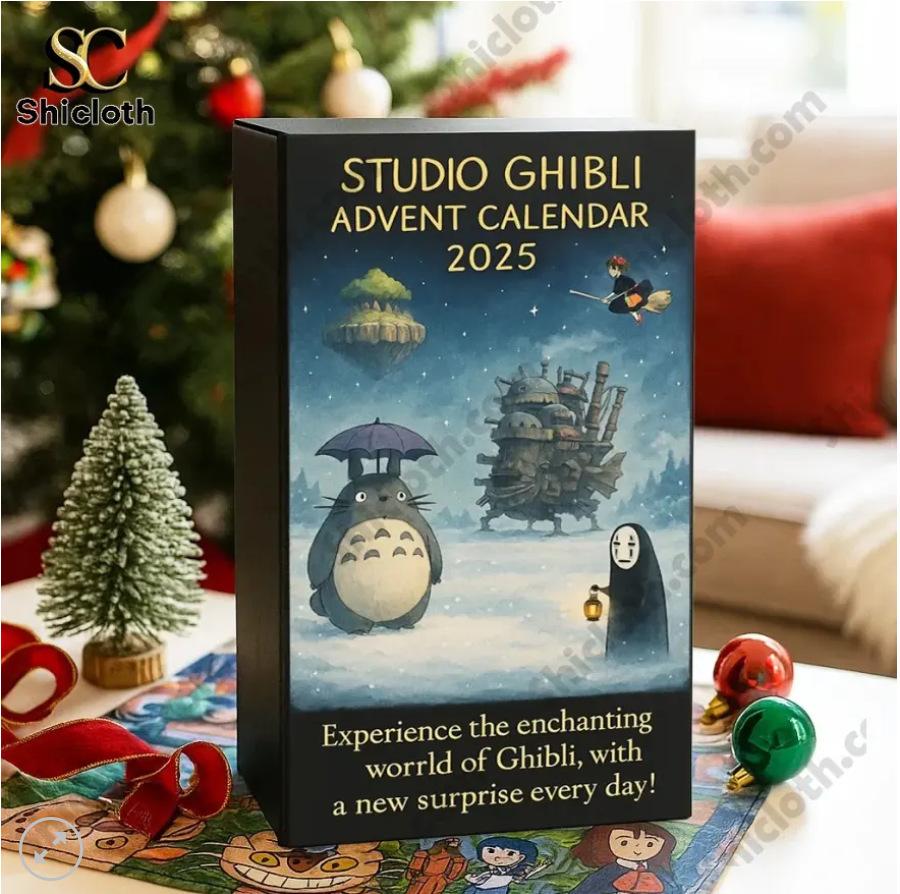Настенный календарь Studio Ghibli на 2026 год, Классические сцены из фильмов Миядзаки, Тоторо Унесенные призраками Ходячий замок Хаула Декор, Подарок для фанатов