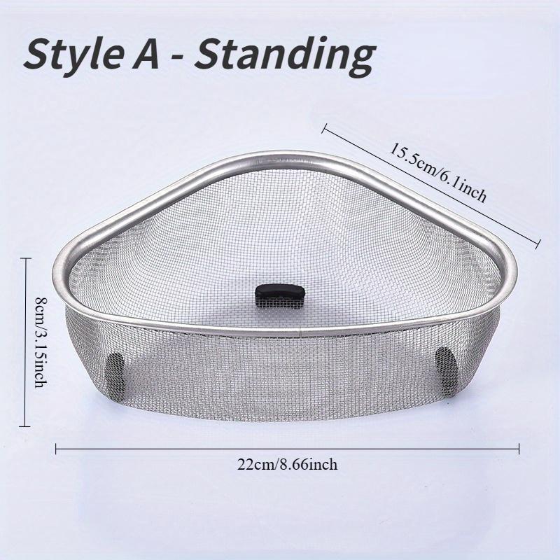 Сливная корзина для кухонной раковины, треугольная корзина для еды, овощей, фильтр для яиц, органайзер для хранения, кухонная полка, стеллаж для сушки