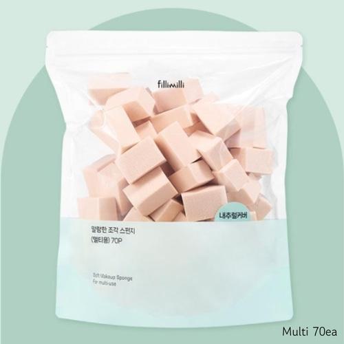 FILLIMILLI Мягкий спонж для макияжа (База 65 шт./Мульти 70 шт.)