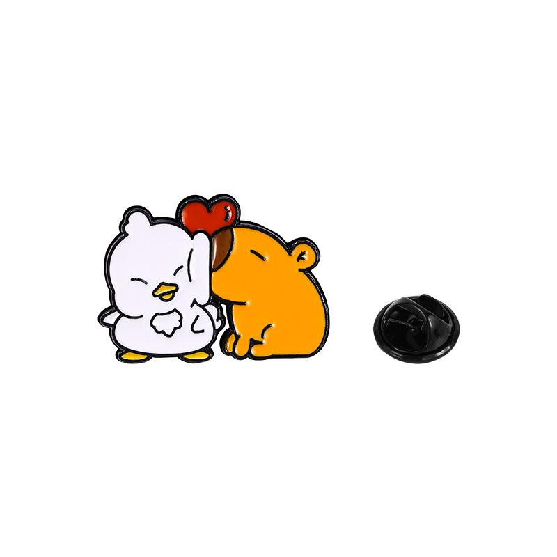 Original Cute Capybara Cartoon Brooch - Adorable Alloy Badge & Book Decoration