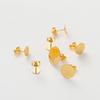 10pcs/lot 14K 18K Gold Plated Blank Post Earring Studs Base Pins With Earring Plug Findings Ear Back For DIY Jewelry Making