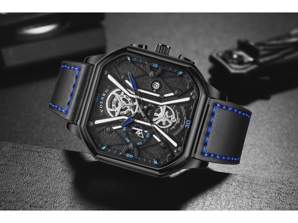 Мужские студенческие часы Cross-Border с двухслойным циферблатом