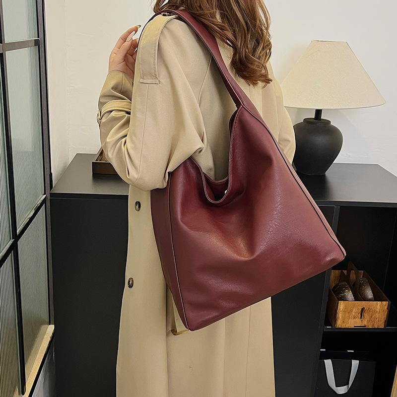 New Large-capacity Women's Bag Textured Shoulder Messenger Bag Commuter 2025 Casual Fashion Tote Bag