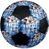 Lionel Messi Size 5 Soccer Ball, Machine-Stitched PVC, Durable & High Bounce, All Ages Fit, fan merchandise, matches & outdoor use.