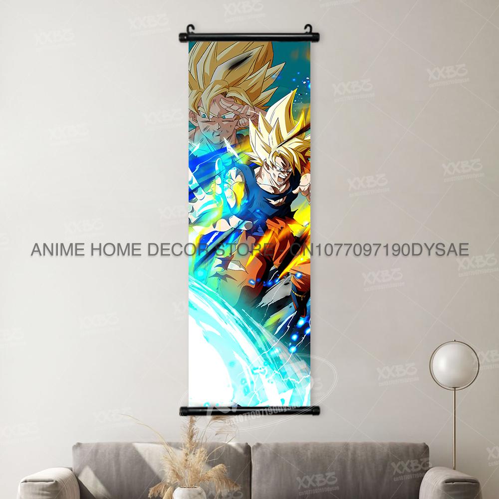 Постеры Dragon Ball Рикум Аниме Картинки Капитан Гинью Свитки Картины Маджин Бу Уличные Арт Готенкс Домашний Декор Гоку Обои