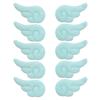10PCS Double Sided Angel Wing Shape Sewing Patches Cute Hair Applique for DIY Doll Bag Hat Scarf Patches Hair Clip Decor