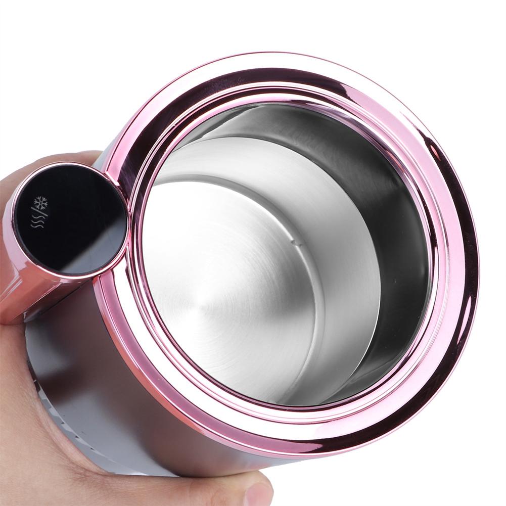 Car Hot and Cold Cup Heating Fast Cooling Cup with Temperature Digital Display for Office