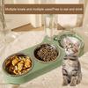 Набор мисок для кормления домашних животных Yousheng большой емкости со скошенным горлом, автоматическая питьевая вода, брызгозащищенная многофункциональная миска для корма для кошек и собак
