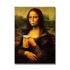Funny Design Famous Art Poster, Mona Lisa and Cat Prints, Canvas Paintings, Vintage Painting, Wall Art, Living Room, Home Decor