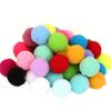 DIY Decoration Making Color Mix High Elasticity Pom Poms Colored Drops 20mm 100p, Mixed Colors, 2 Pieces, Korean Toy Supplies