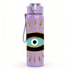 1PC Boho Golden Eye Symbol 750ml Color Plastic Sports Water Bottle Leakproof Flip Straw Lid Suitable for Sports Office Home Use