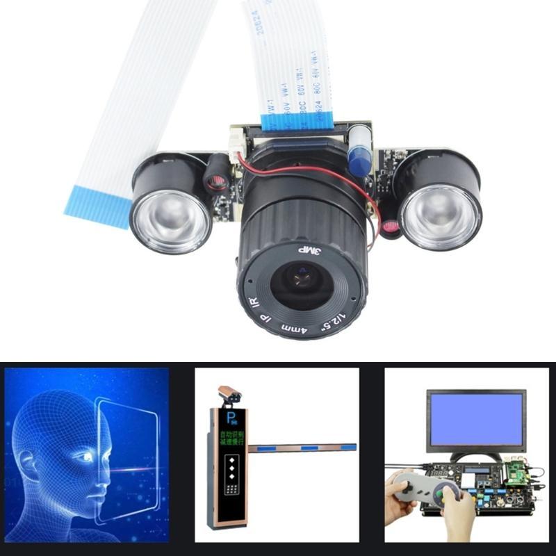 5MP Fisheye Camera Sensoring Automatic Day Night View Switching Features For RPi B 2/3 Compatible