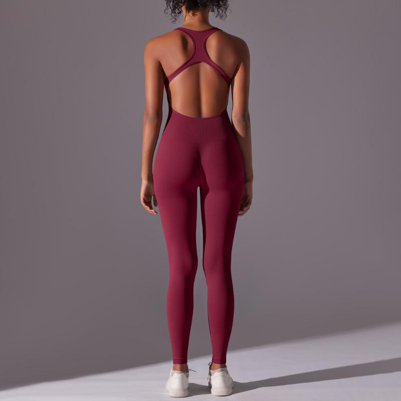 Women's fitness sets, women's yoga clothes, sports wear, women's sports jumpsuits, stretch fitness clothes, sexy tank top style jumpsuits
