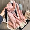 Spring and Summer Fashion Printed Imitation Silk Temperament Long Scarf Thin Shawl Spring and Summer Warm Long Scarf Neck Protection Scarf