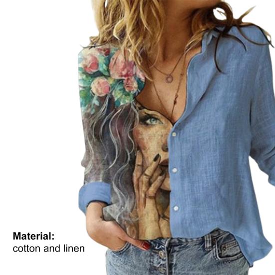 Женская рубашка, шикарная приятная для кожи летняя рубашка с длинным рукавом, тонкая повседневная рубашка, свободная блузка, уличная одежда