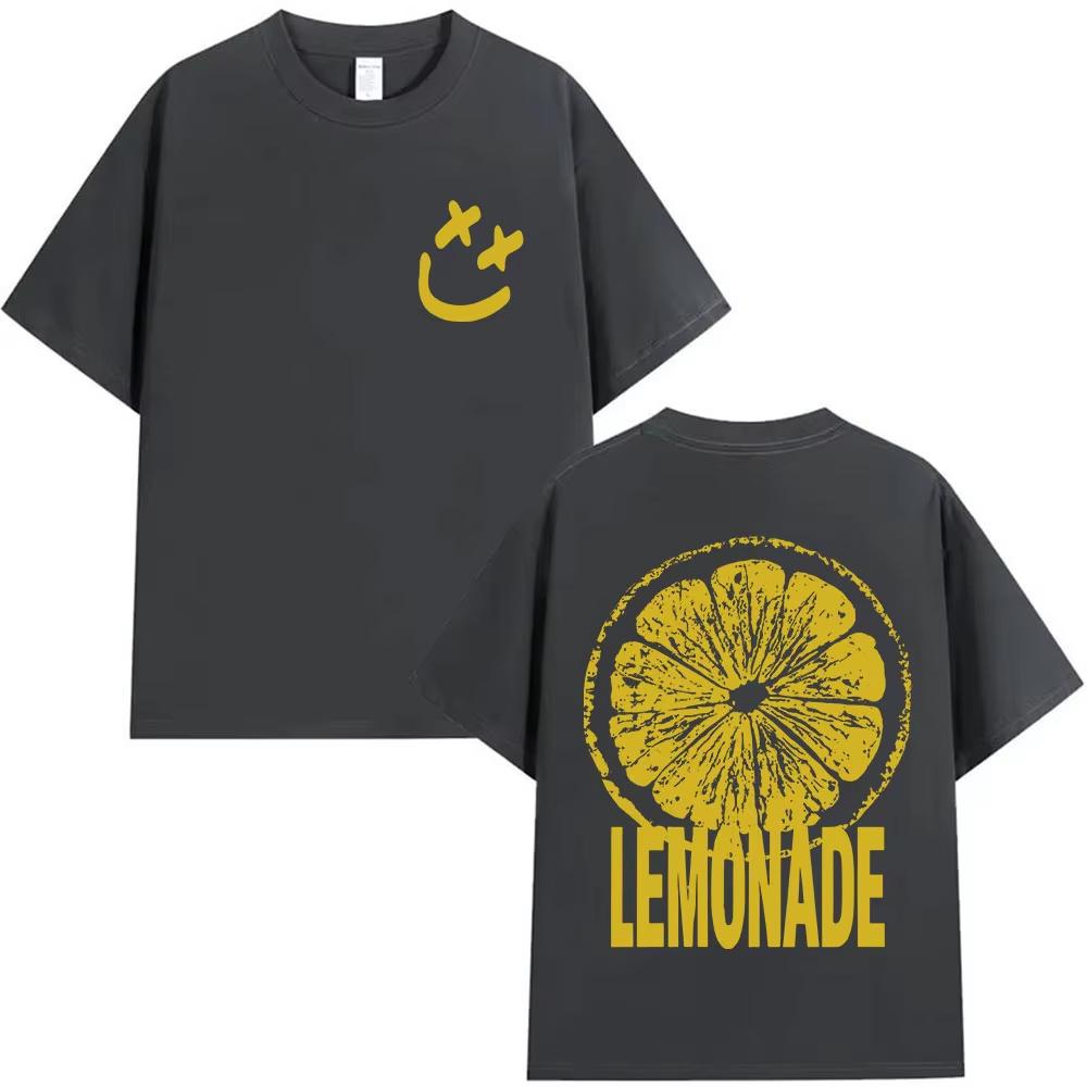 Louis Tomlinson Lemonade Tour Mens and Womens Harajuku Fashion 2026 Spring summer Pure Cotton Casual Printed Top Unisex