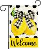 Welcome Summer Garden ag for Outside,Summer Lemon Garden ag Yard ags for Yard Lawn Porch Outdoor Decorations 12x18 Dou IIC
