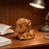 Деревянная миниатюрная декоративная фигурка скульптуры лошади из натурального дерева с гладкой поверхностью, статуэтка животного, декор для дома, книжная полка, гостиная