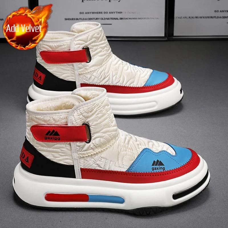 Зимние ботинки для мужчин, теплая зимняя мужская обувь с мехом, модная новинка 2025 года, распродажа, оригинальные предложения, удобная обувь, хит продаж, размер 44