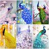 DIY Peacock 5D Diamond Painting Full Round Drill Mosaic Birds Diamond Embroidery Cross Stitch Home Decor Wall Art Gift