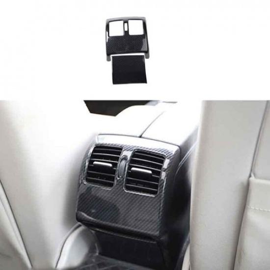 Cover Trim 2X Inner Rear Carbon Fiber For Benz C-Class 2008-2014 Air Outlet Vent