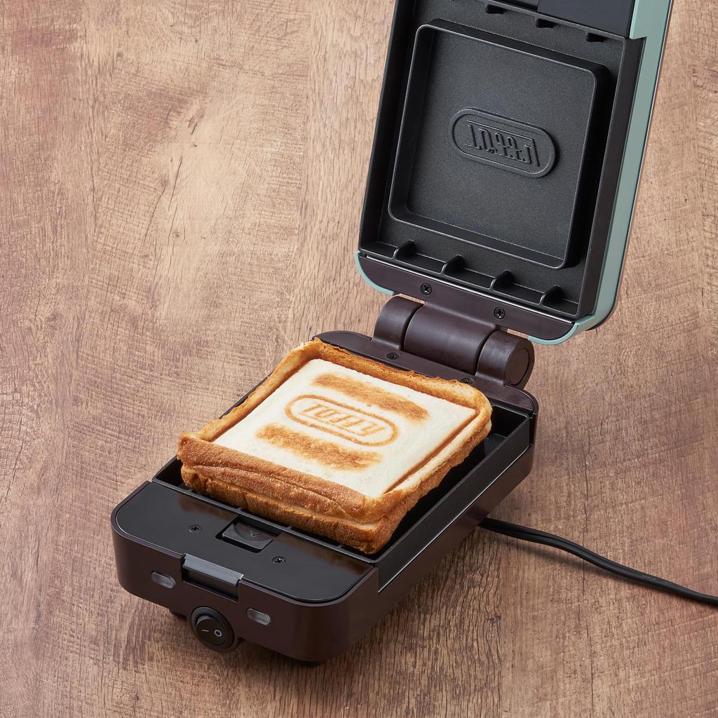 Машинка для приготовления горячего песка Quarter Hot Sand Maker Mini Size 5 x 5 Size 4 Division Interchangeable Plate 2WAY Snack Retro Cute [Toffy] K-HS6 (Бледно-аквамариновый) Четверть/Стандарт K-HS6-PA
