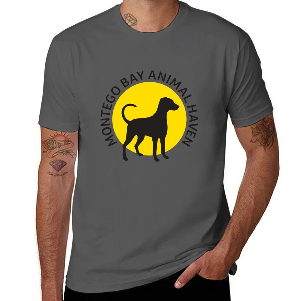 Montego Bay Animal Haven Logo Tshirt Trendy Print Short Sleeve Tshirt