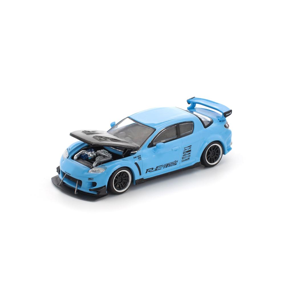 Genesis Company POP RACE Mazda RE Amemiya Светло-голубой Готовая модель PR640270 1/64 RX-8
