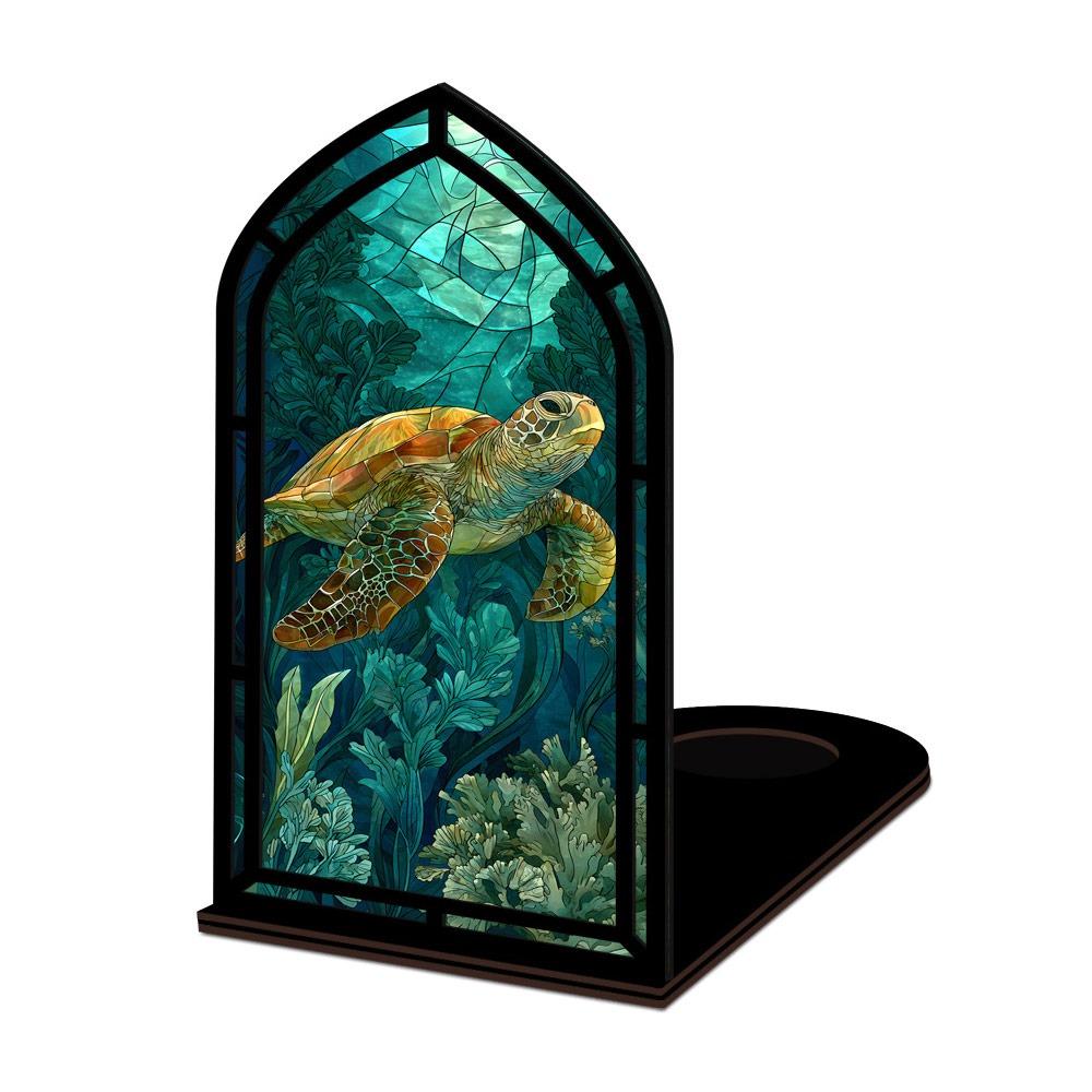 Multicolor Candle Holder Gothic Arch Design Light-transmitting Table Setting Book Nook  Living Room