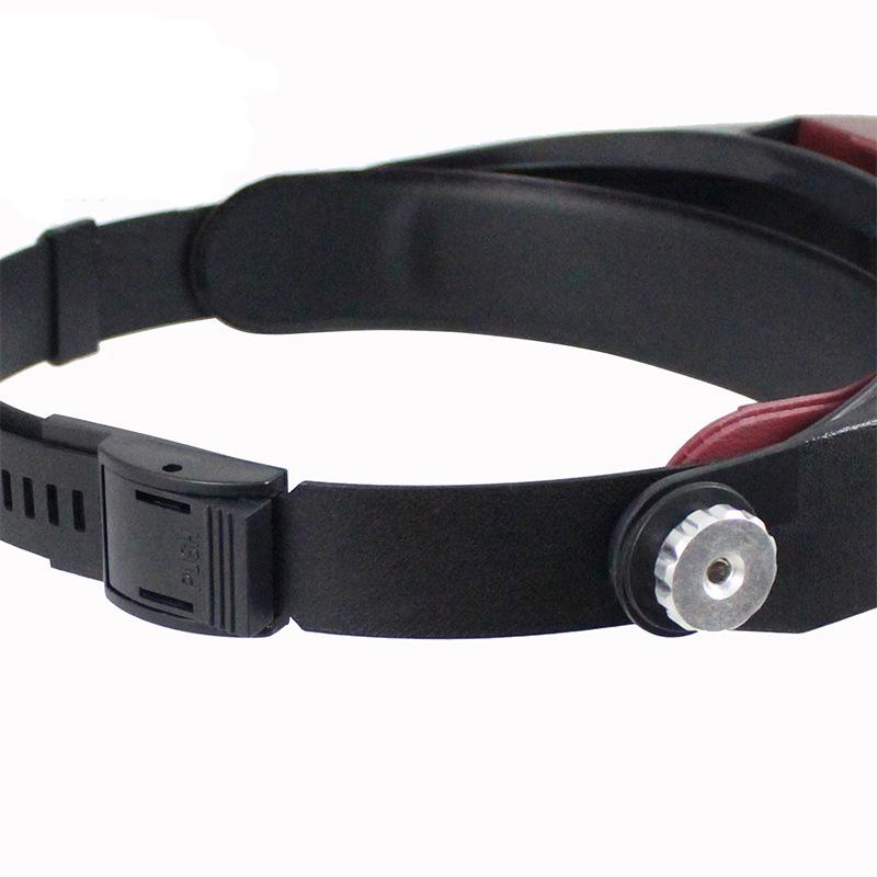 Регулируемая повязка на голову GZDL, 10-кратное увеличительное стекло с подсветкой, инструмент для ремонта часов, лупа