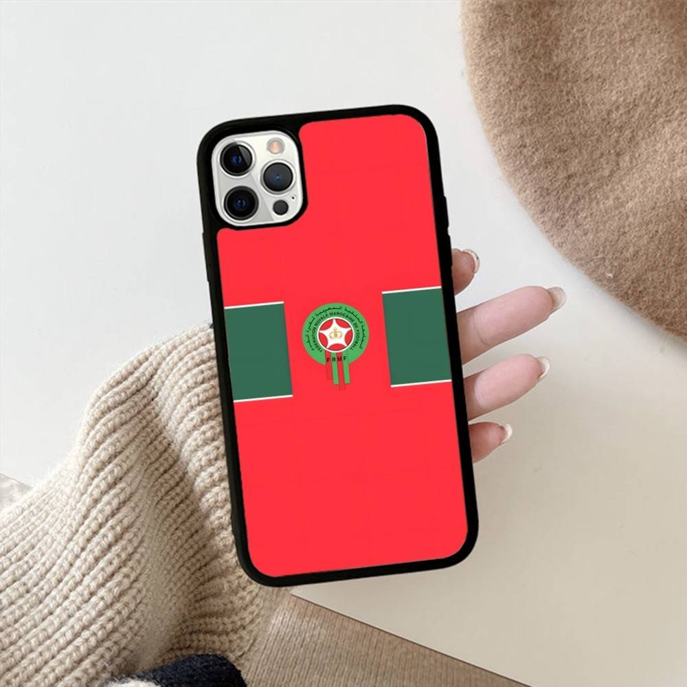 Morocco Flag For IPhone 17 16 15 14 13 12 11 Pro Max Plus Shockproof PC+TPU Phone Back Cover
