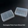 Силиконовая форма для изготовления DIY-украшений из эпоксидной смолы с кристаллами и фоторамок