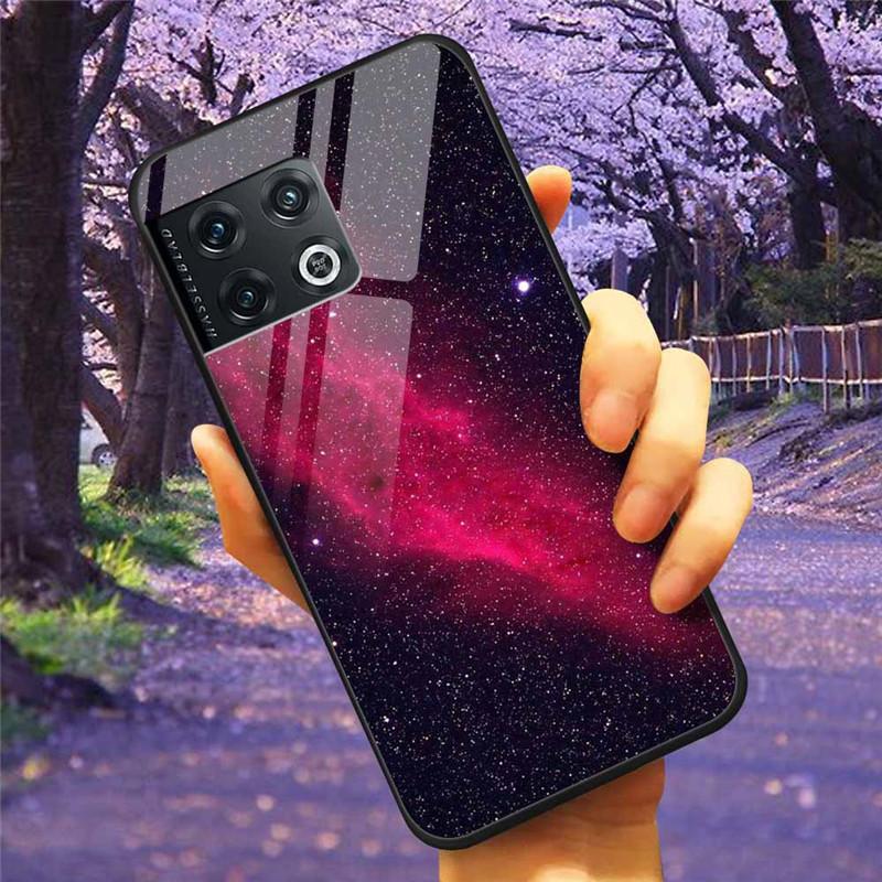 For OnePlus 10 Pro 5G Case 6.7'' Tempered Glass Starry Marble Hard Back Cover for One Plus 10Pro Funda Capa Oneplus10pro Coque