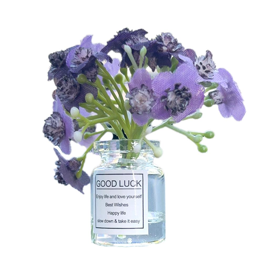 Мини стеклянная ваза с цветочным декором для автомобиля для всех транспортных средств и миниатюрного элегантного автомобиля Delicate Flow P9J9