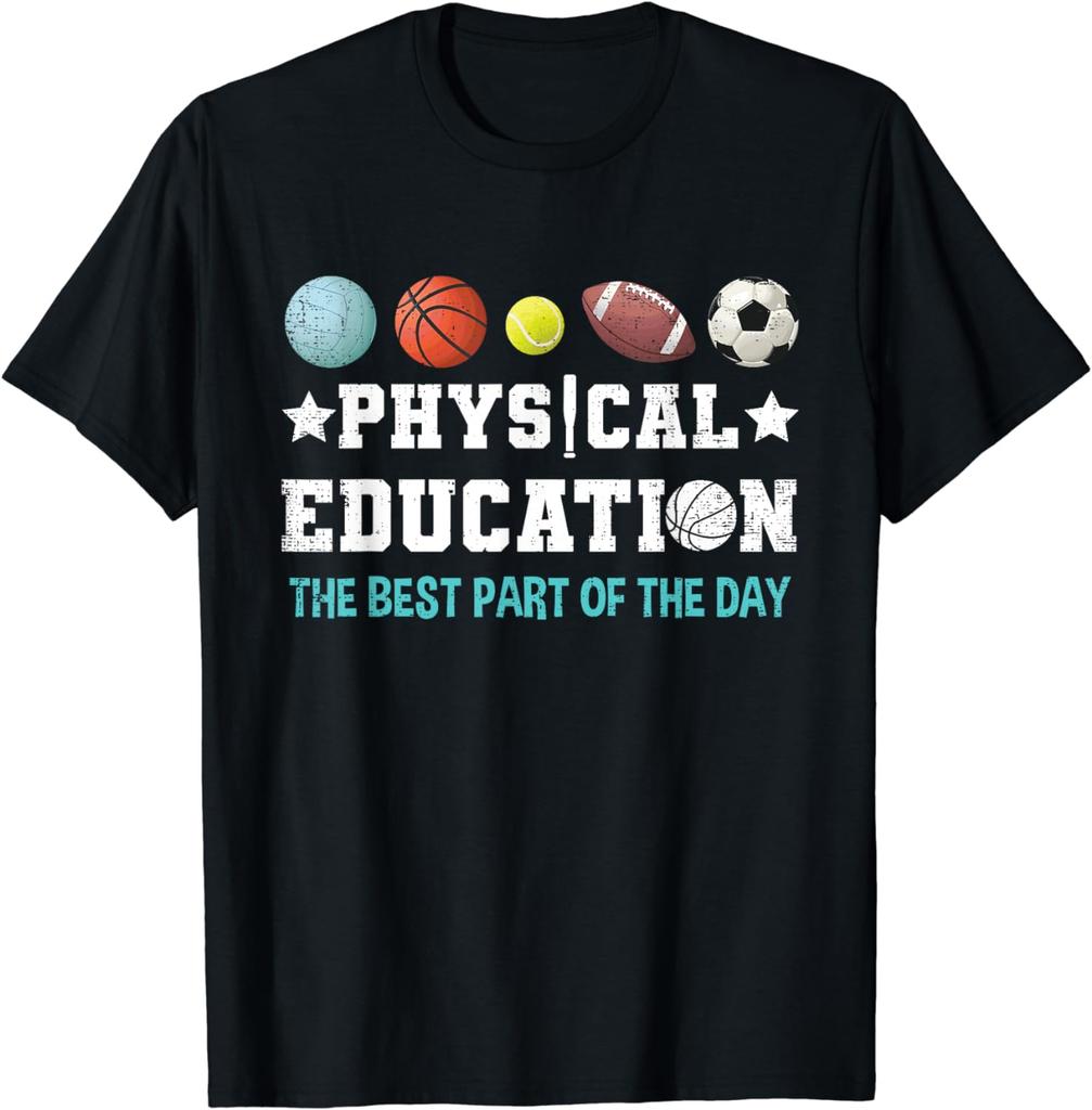 Physical Education PE Teacher Strong School PE Teacher TShirt Graphic T Shirts Unisex Clothing Tops Camisetas