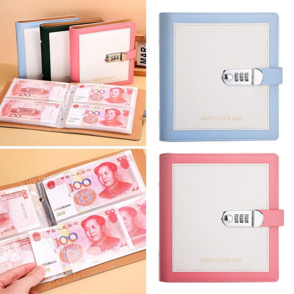 PU Binder Savings Challenge Large Capacity Savings Challenges Sheets  for Kids