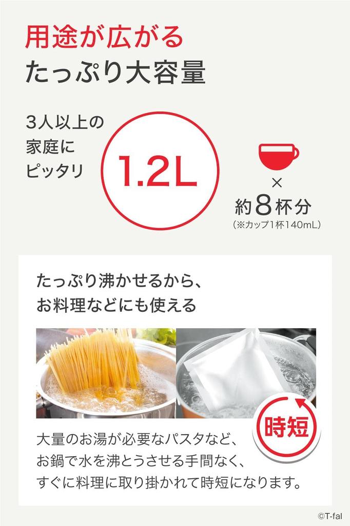 Электрический чайник Tefal большой емкости Plus KO4901JP 1.2L "Justin White"