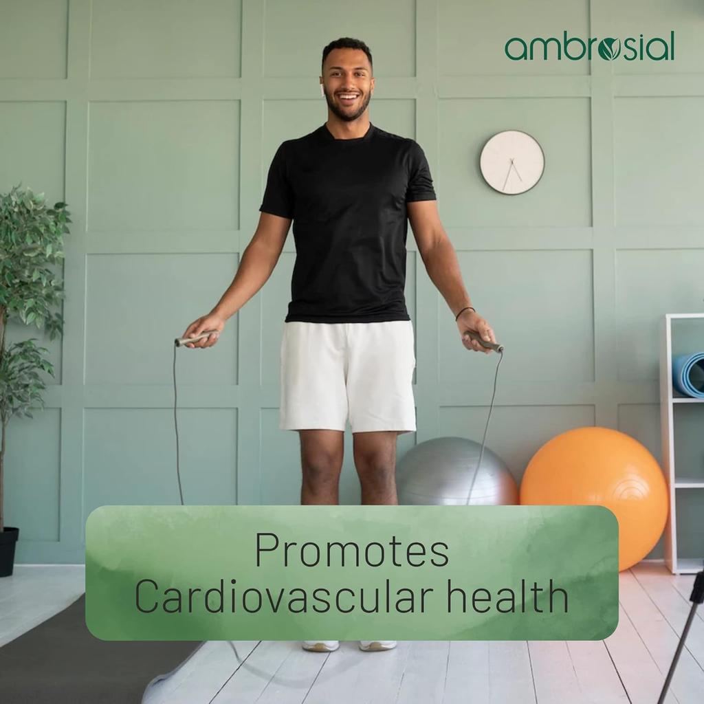 AMBROSIAL чистый рыбий жир 300 мг, высококонцентрированный рыбий жир, богатый омега-3 EPA DHA жирными кислотами, витаминами A и D (Упаковка из 2-120 мягких капсул)