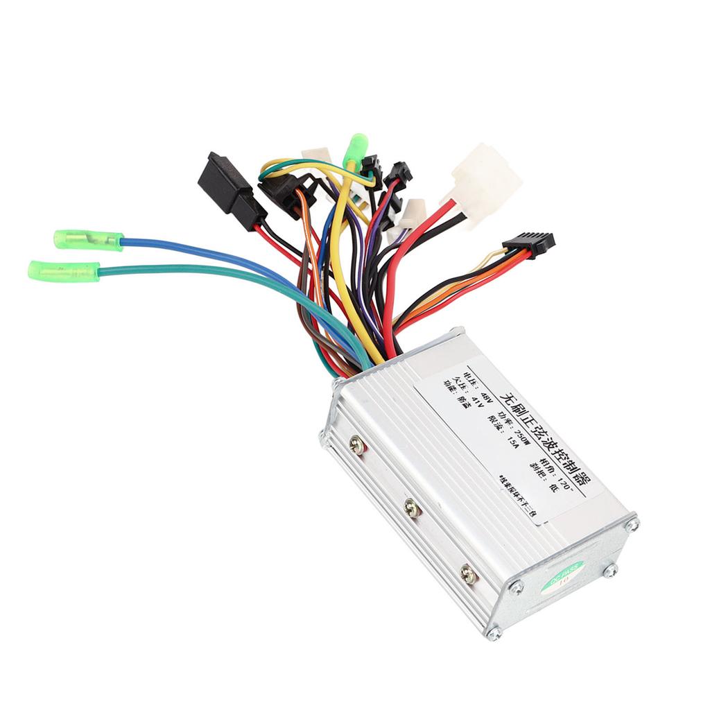 48 В 250 Вт Бесколлекторный контроллер для электровелосипеда, контроллер бесколлекторного двигателя из алюминиевого сплава для электровелосипеда, скутера