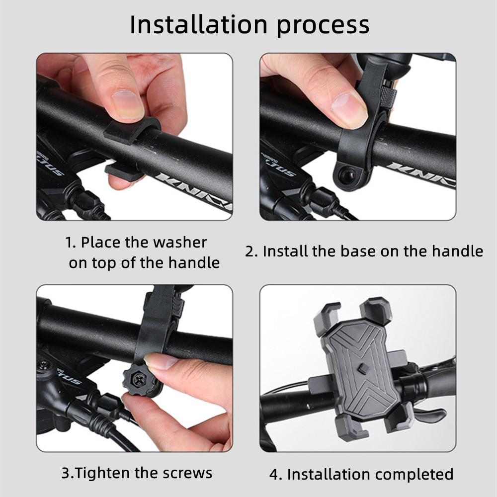 Держатель телефона для велосипеда или мотоцикла, автоматический замок, противоударный велосипедный держатель мобильного телефона, утолщенный нескользящий кронштейн