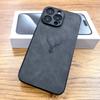 Роскошный чехол из искусственной кожи PU Retra для iPhone 17 Air 16 15 14 13 12 11 Pro Max iPhone11 iPhone12 11Pro 12Pro с рисунком оленя, полная защита