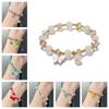 With Butterfly Pendant Glass Beads Bracelet Sweet Women Bangle Korean Style Bracelet  Girls