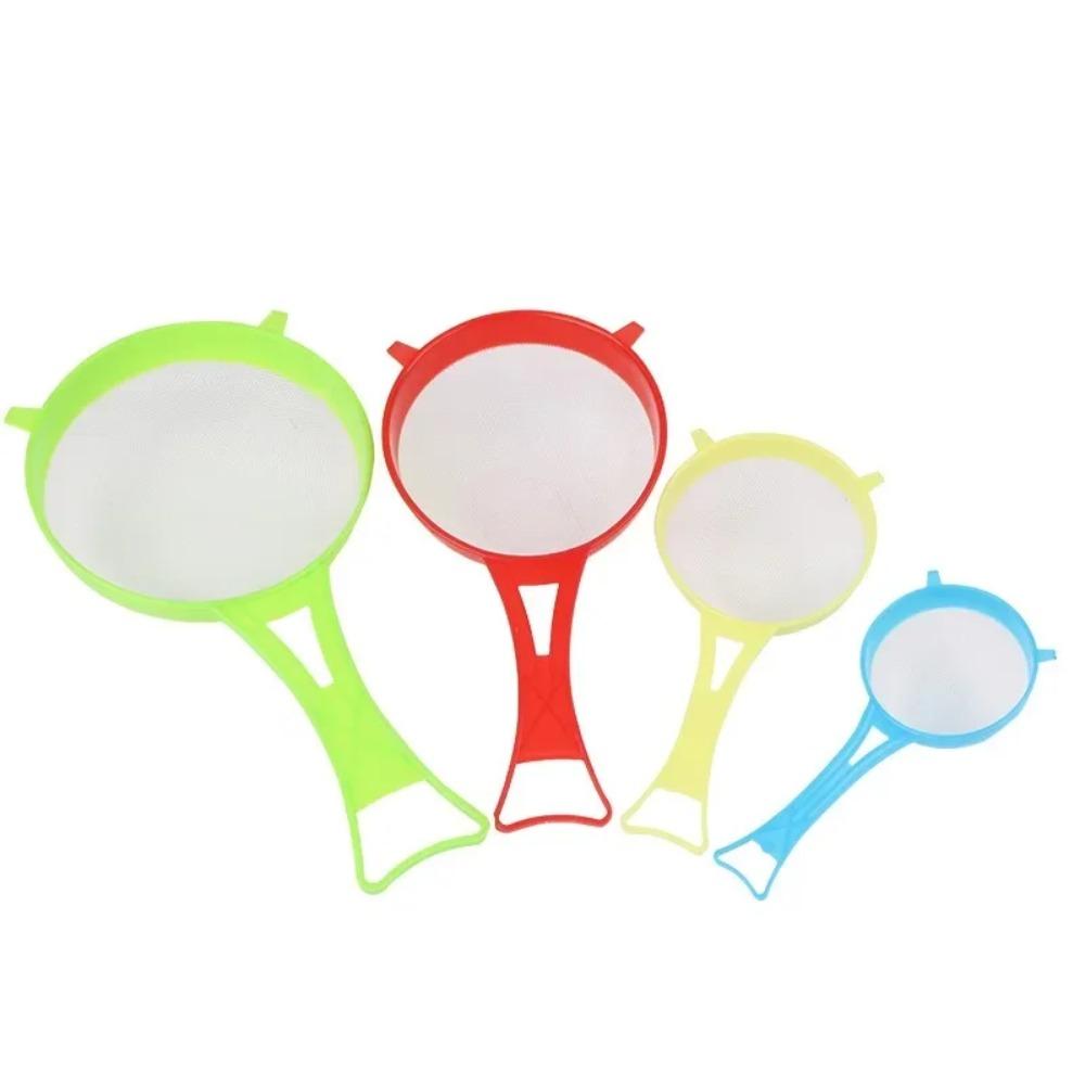 4Pcs/Set Fine Mesh Flour Sieve with Handle Colander Kitchen Tool Scoop Strainer Icing Sugar