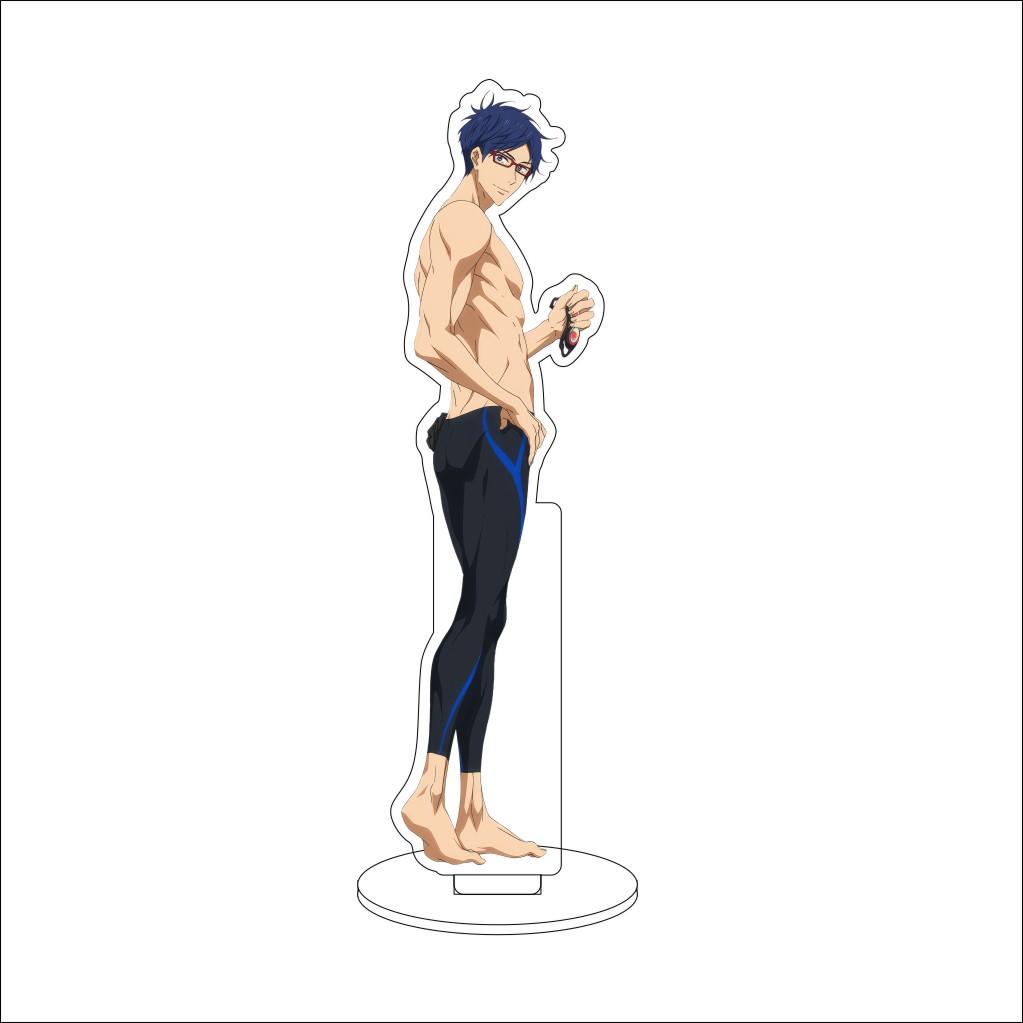 16 см Аниме Free! Косплей Украшения Харука Нанасэ Рин Мацуока Макото Тачибана Нагиса Хазуки Фигурка Подставка Хэллоуин Подарки